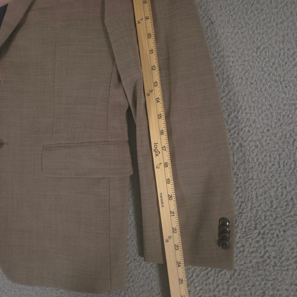 Tommy Hilfiger Blazer Mens 40 Short Wool Blend Stretch Two Button Sport Coat